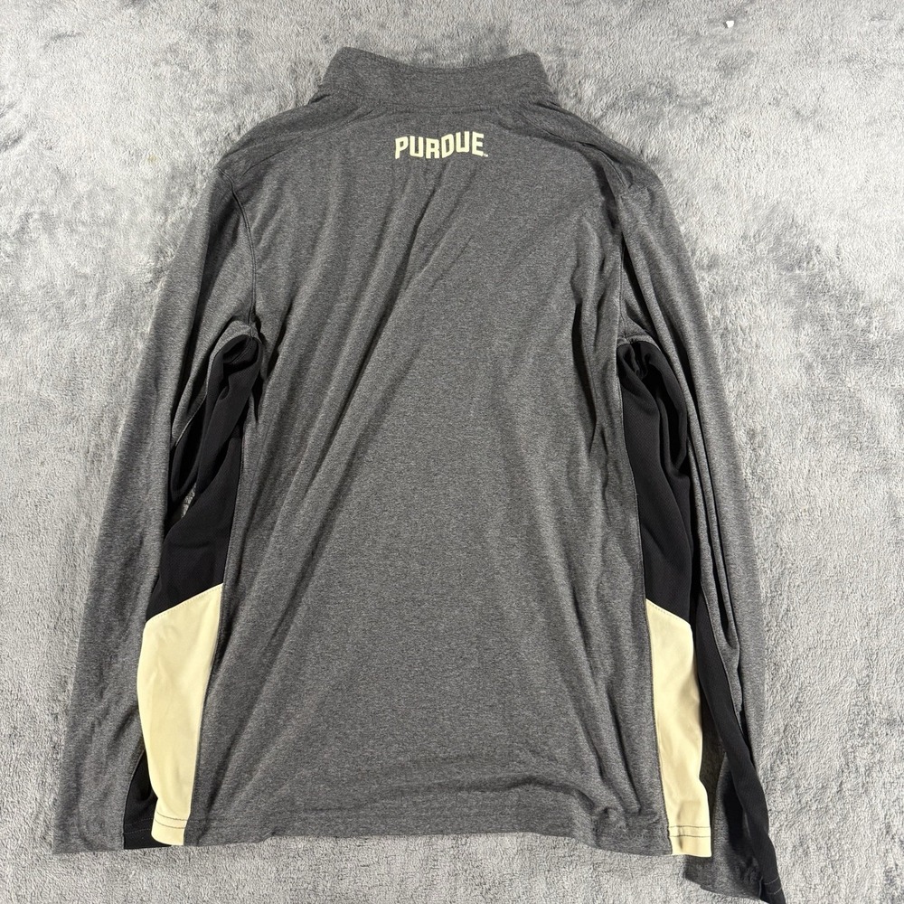 Colosseum Purdue Boilermakers Men's Small Quarter Zip Pullover Performance - Picture 2 of 3